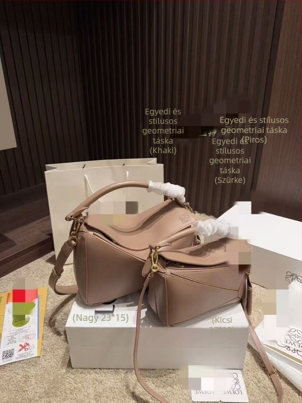 Luojia Puzzle Geometriai Patchwork párnás táska PVC crossbody nőknek