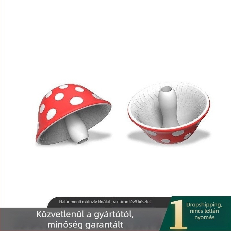 Szilikon mini tölcsér gombás formájú, konyhai használatra, borhoz és olajhoz