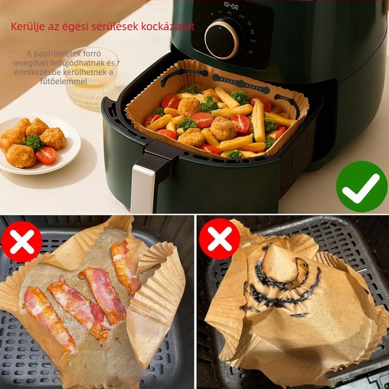 Szilikonos mágneses csat levegő-fritőzben használt sütőpapír rögzítésére