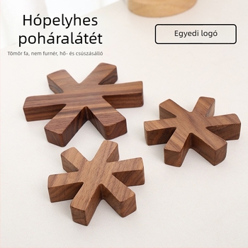Black Walnut és Beech faanyagú pohártartó – kültéri kempingezéshez, irodához és szállodához
