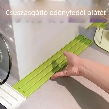 Szilikon fedőmat a konyhapult‑hoz, többfunkciós, csúszásmentes és vízelvezető a szűk résekhez, fúrás nélkül