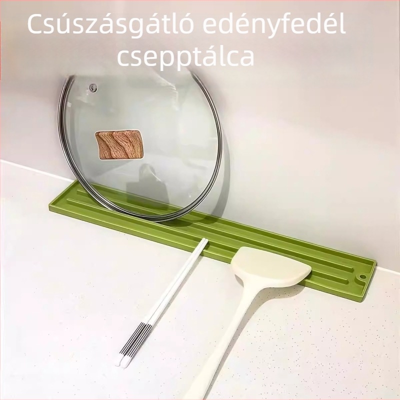 Szilikon fedőmat a konyhapult‑hoz, többfunkciós, csúszásmentes és vízelvezető a szűk résekhez, fúrás nélkül