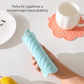 Színváltó hőszigetelő étkezési alátét, puha gumialátét edényekhez, poháralátét és konyhai asztalvédő