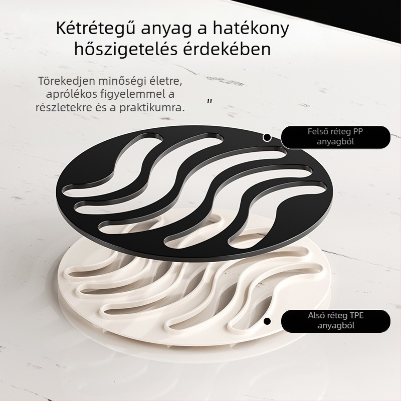Szilikon konyhai hőszigetelő alátét, tányérok, bögrék és edények alátámasztására, égési védelem, csúszásmentes, otthoni használatra