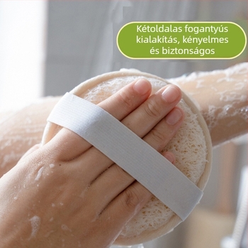 Kétoldalas fürdőlabda loofával, gyengéd hámlasztás és masszázs