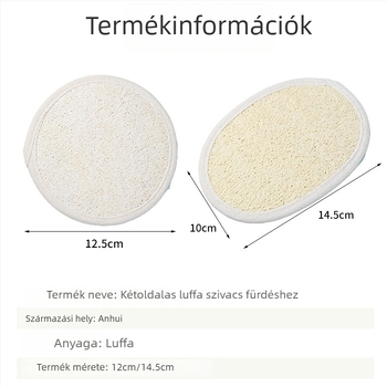 Kétoldalas fürdőlabda loofával, gyengéd hámlasztás és masszázs