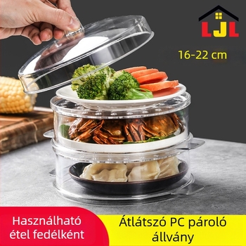 PC átlátszó gőzítő rács háztartási használatra — kis gőzölgő kosár zsemle és dim sum számára, alkalmas teaházak és kereskedelmi párolók számára