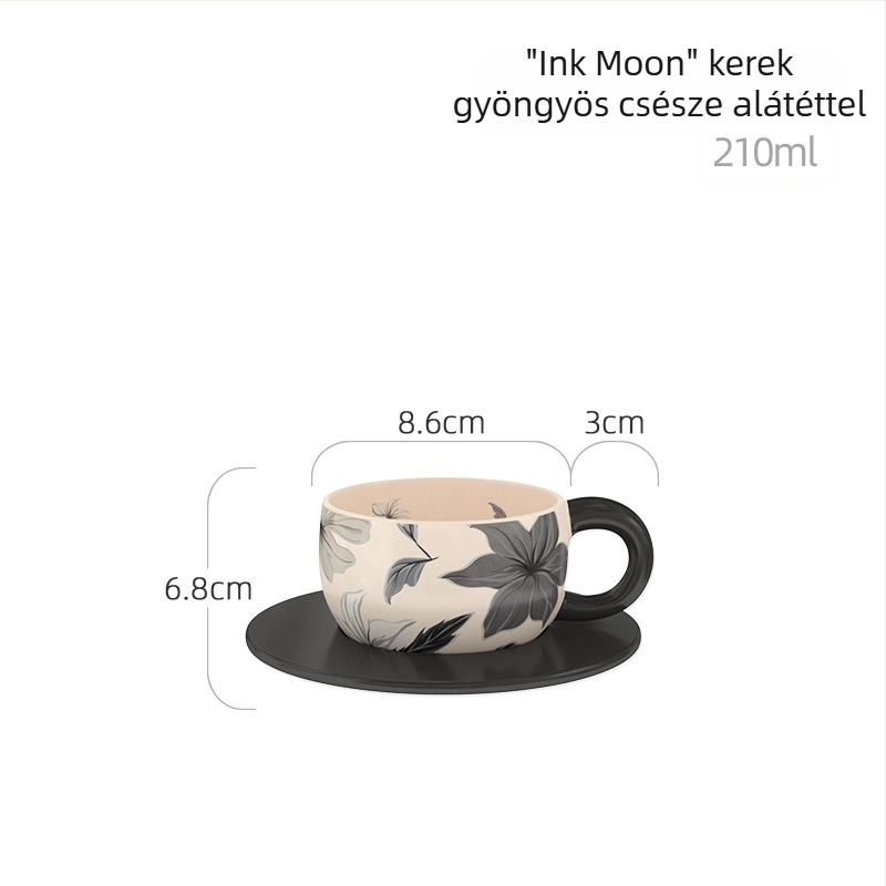 Chaobai Ink Moon eredeti vintage kávéscsésze szett dantelás bögrével és alátéttel otthoni délutáni teához