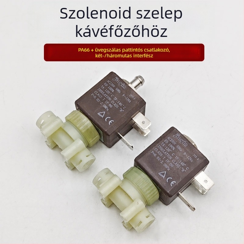 Espresso kávéfőző készülék kiegészítő: 230V elektromágneses szabályozó szelep magas hőmérsékletű gőzöléshez