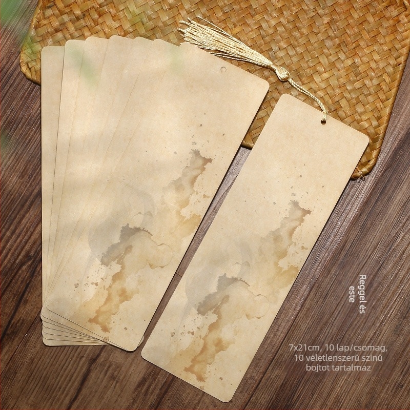Ősi stílusú kreatív rizspapír DIY kézírással, bojttal, kiváló minőségű kartonpapír