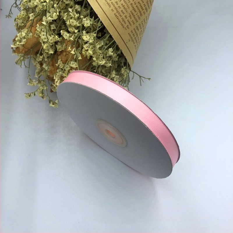 1 cm szélességű poliészter szatén szalag, csokrokhoz, ajándékcsomagoláshoz, DIY hajdíszekhez és virágdíszítéshez