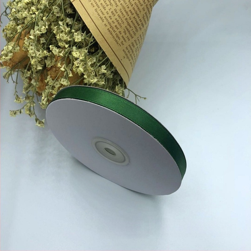 1 cm szélességű poliészter szatén szalag, csokrokhoz, ajándékcsomagoláshoz, DIY hajdíszekhez és virágdíszítéshez