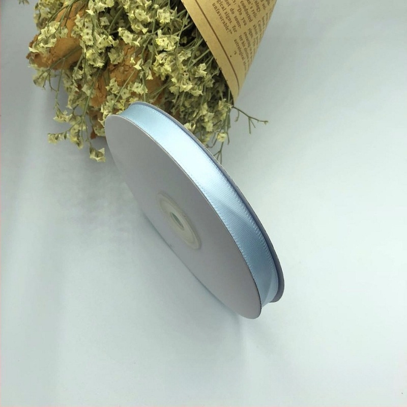 1 cm szélességű poliészter szatén szalag, csokrokhoz, ajándékcsomagoláshoz, DIY hajdíszekhez és virágdíszítéshez