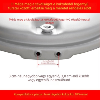 Univerzális nyomásos fazék fogantyúkészlet – alumínium ötvözetű fedél fogantyúkkal klasszikus modellekhez