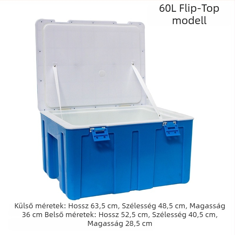 Nagy 6L-es szigetelt élelmiszertároló – műanyag, melegen tart és hűt, utcai kioszkokhoz és elvitelre, megfelelő gőzölt zsemlékhez és rizshez.