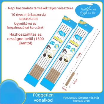 Kromált barbecue nyársak és villák kereskedelmi és otthoni használatra, vastagított vas nyársak bárány kebabhoz és grill kiegészítők