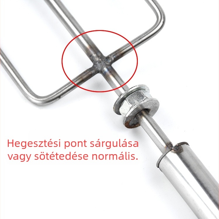 Rozsdamentes acél BBQ villa hosszabbított nyársakkal báránycomb, báránybordák, csirke, nyúl, kacsa és füstölt hús grillezéséhez