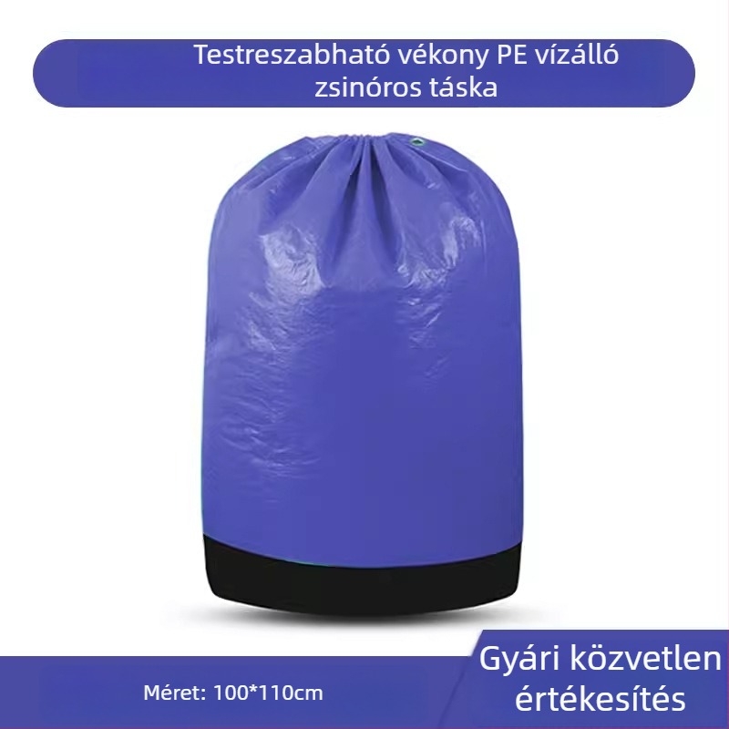 Vízálló, kopásálló, nagy kapacitású polietilén expressz csomagoló táska