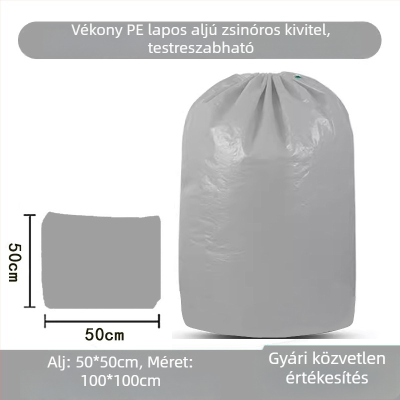 Vízálló, kopásálló, nagy kapacitású polietilén expressz csomagoló táska
