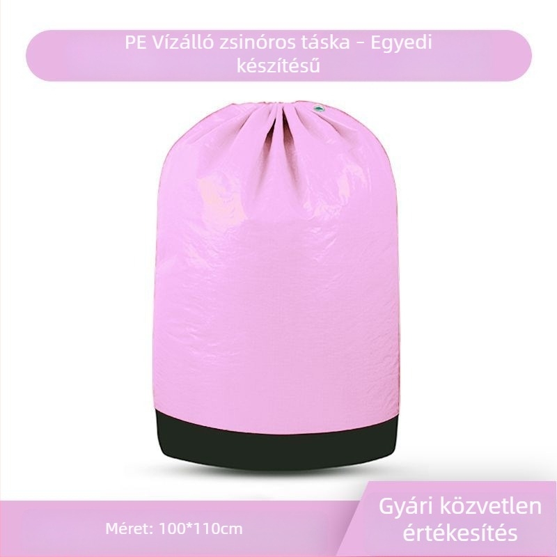 Vízálló, kopásálló, nagy kapacitású polietilén expressz csomagoló táska