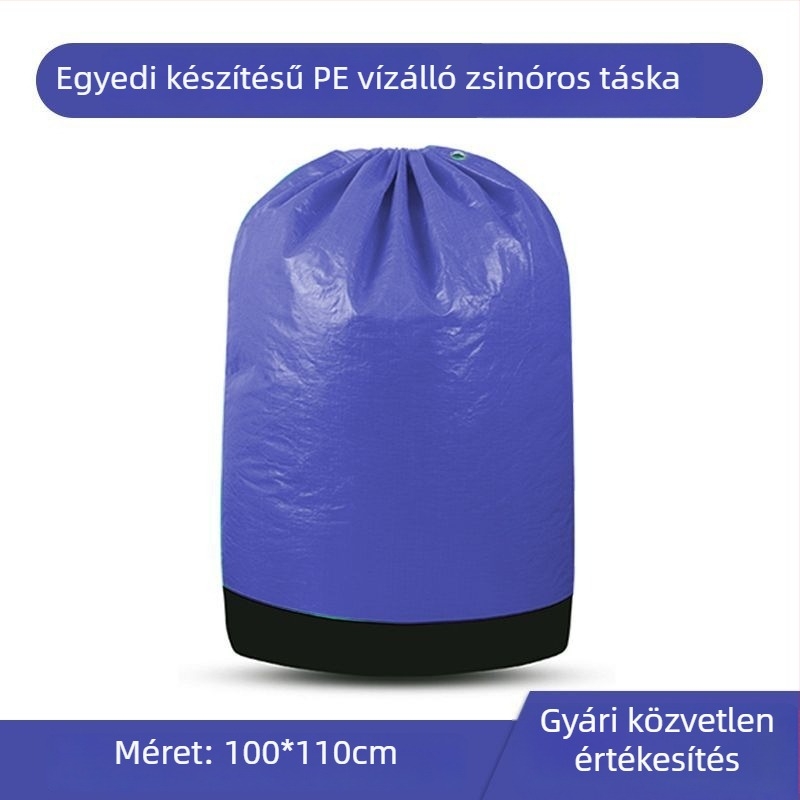 Vízálló, kopásálló, nagy kapacitású polietilén expressz csomagoló táska