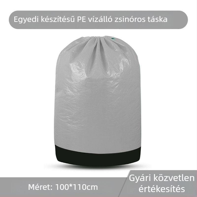 Vízálló, kopásálló, nagy kapacitású polietilén expressz csomagoló táska