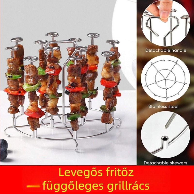 Légsütőhöz illő függőleges grillsütő kiegészítők — függőleges többtűs grillszárak