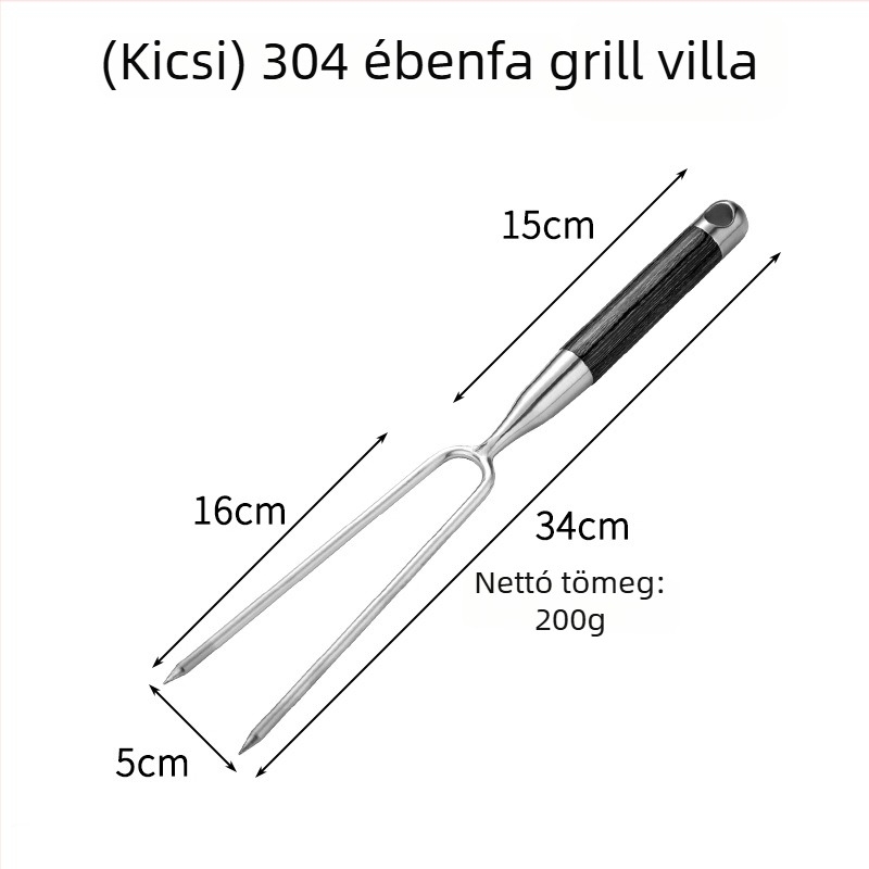 Hong Junda 304 rozsdamentes acél grill villa kültéri használatra – villa steakhez, egész csirkéhez és húsokhoz, BBQ eszköz