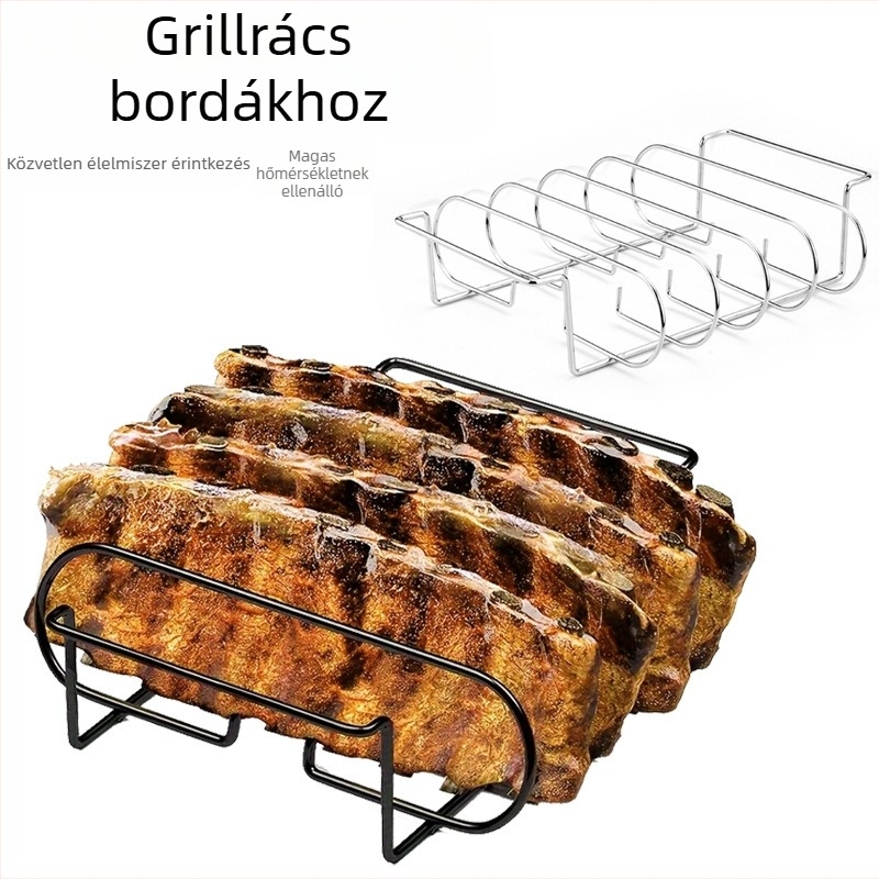 BBQ grillszer rác steakhez, bordákhoz, csirkéhez és bárányhoz