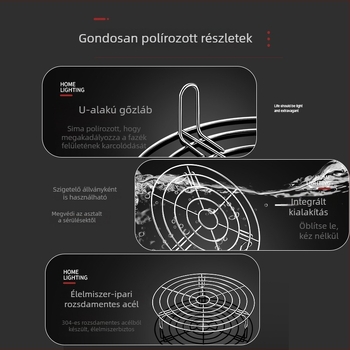 304 rozsdamentes acélból készült pároló rács zöldségekhez és belső pároló elektromos rizsfőzőhöz