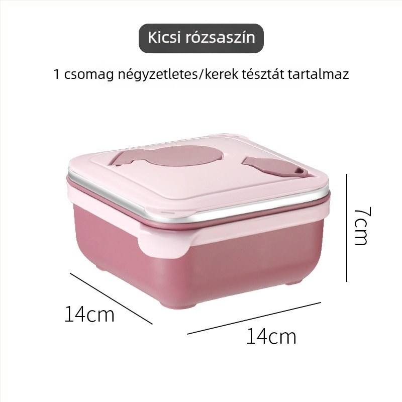304 rozsdamentes acél szögletes tál ramenhez, nagy kapacitású, kollégiumokban vagy otthon, hordozható ebédes doboz
