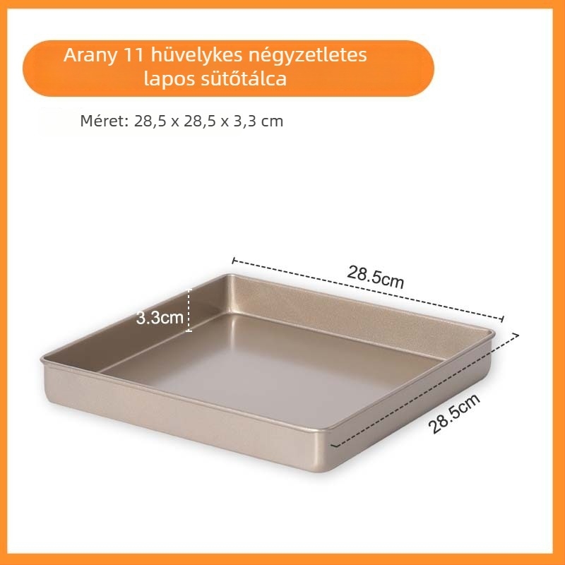 11 hüvelykes négyzet alakú, tapadásmentes sütőforma nugát, hópehely sütemények és torták számára