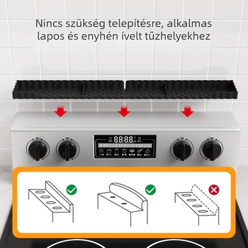 Szilikon alátét a főzőfelülethez és fűszerrács, konyhai fűszertároló mágneses sütőhöz