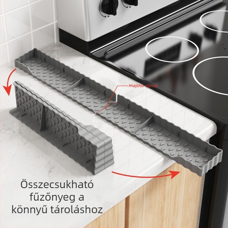 Szilikon alátét a főzőfelülethez és fűszerrács, konyhai fűszertároló mágneses sütőhöz