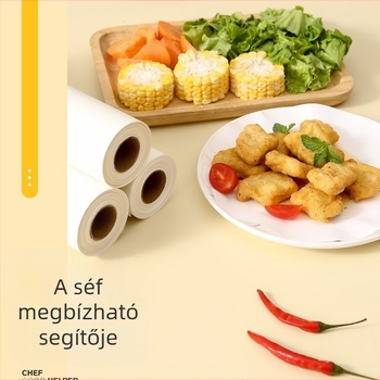 Szilikonos bevonat sütőpapír tepsikhez és grillhez, olajat felszívó papír