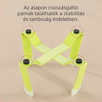 Rozsdamentes acélból készült háromlábú macska tál nyakvédővel