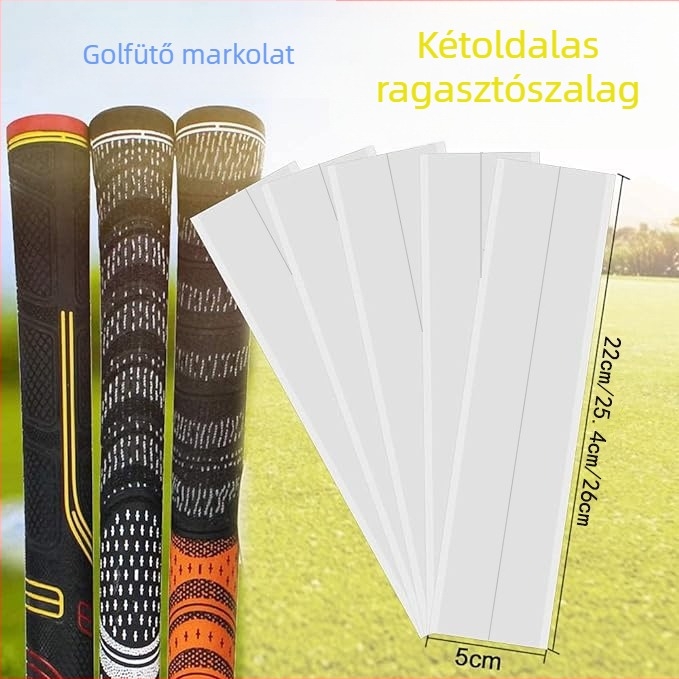 Golfütő kétoldalas ragasztószalag, könnyen téphető, maradék nélkül, címkékhez készült ragasztópapír