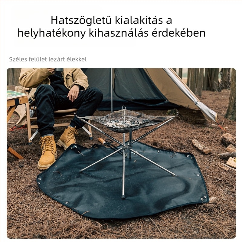 Szilikon tűzálló kemping matrac, magas hőmérséklet-ellenálló, kültéri főzéshez és piknikhez
