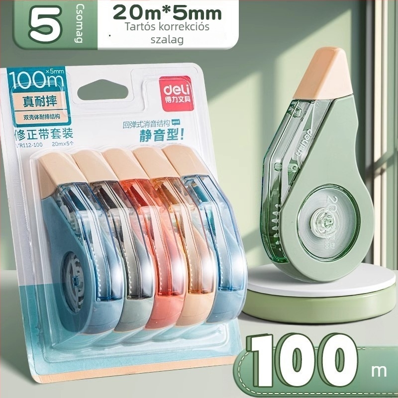 Deli VR50 Javítószalag, leesésálló, csendes, nagy kapacitású, sima felvitel diákok számára