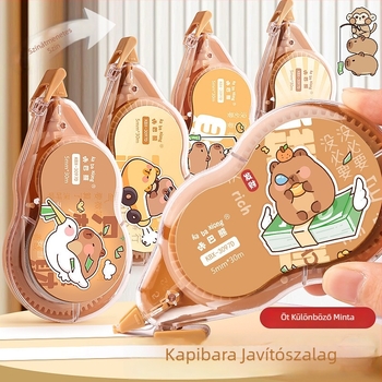 Kapibara nagy kapacitású javítószalag, karikatúra-gradienttel, diákoknak, csendes az általános iskolában