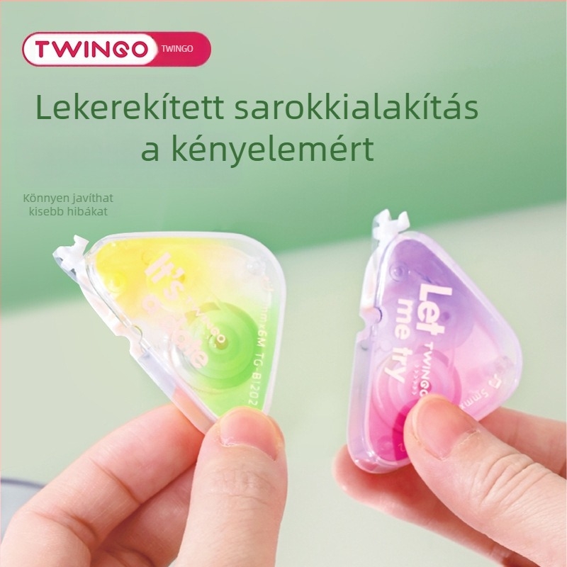 Tiangao B1203 Mini Fordítható Javító Szalag, Gradientszínű, Kompakt Átlátszó – Diákoknak