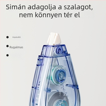 Deli nagykapacitású korrektor-szalag macaron színátmenetes, csendes, diákoknak