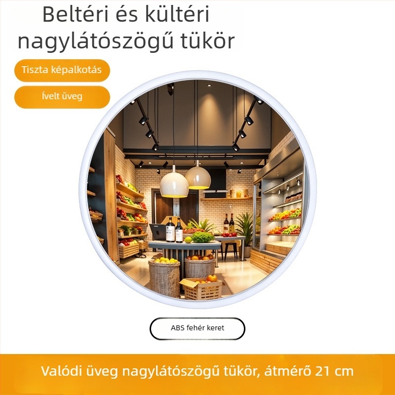 Utazáshoz hordozható körkörös domború tükör, kézi fotó tükör