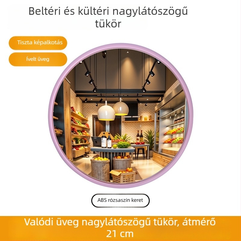 Utazáshoz hordozható körkörös domború tükör, kézi fotó tükör