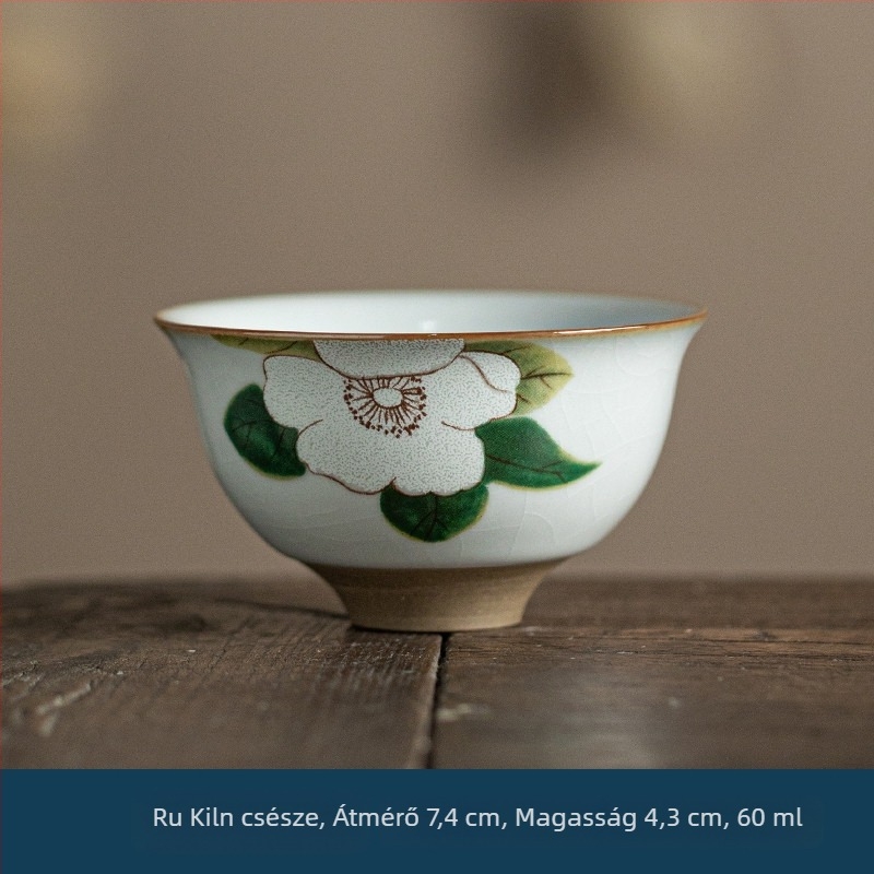 Ru Kiln mesters csésze – kerámia, kis teáscsésze kóstoláshoz, Jian Zhan stílusú egyéni teáscsésze