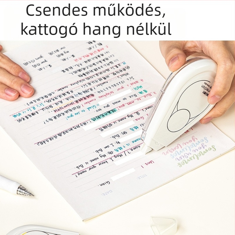 Deli csendes javító szalag, nagy kapacitású, elegáns dizájn, 12/20/40 m, általános iskolai írószerek, eredeti termék