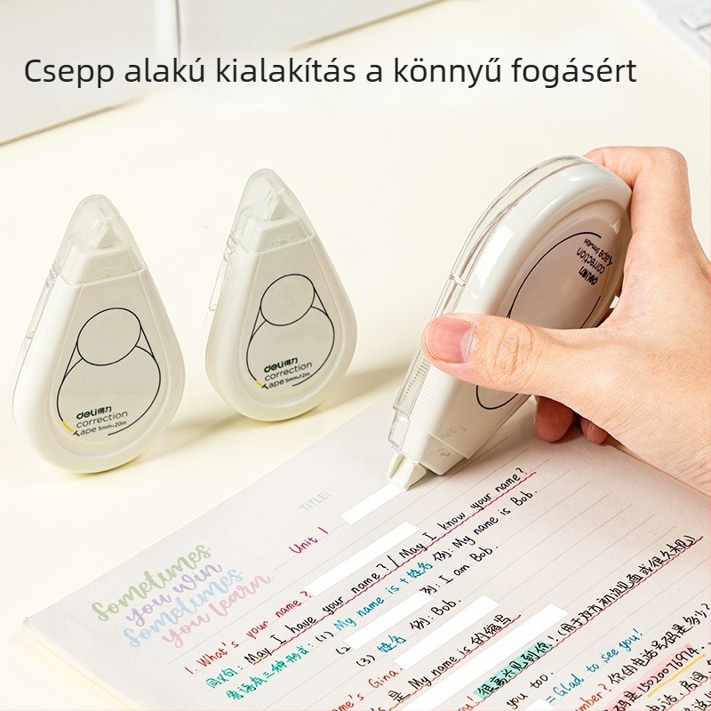 Deli csendes javító szalag, nagy kapacitású, elegáns dizájn, 12/20/40 m, általános iskolai írószerek, eredeti termék