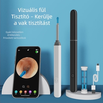NE3Pro Vezeték nélküli intelligens fülkefe endoszkóppal és vizuális fülkanállal
