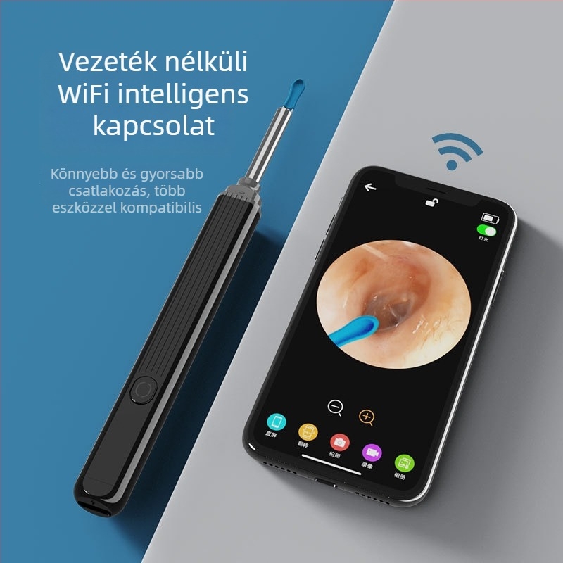 NE3Pro Vezeték nélküli intelligens fülkefe endoszkóppal és vizuális fülkanállal
