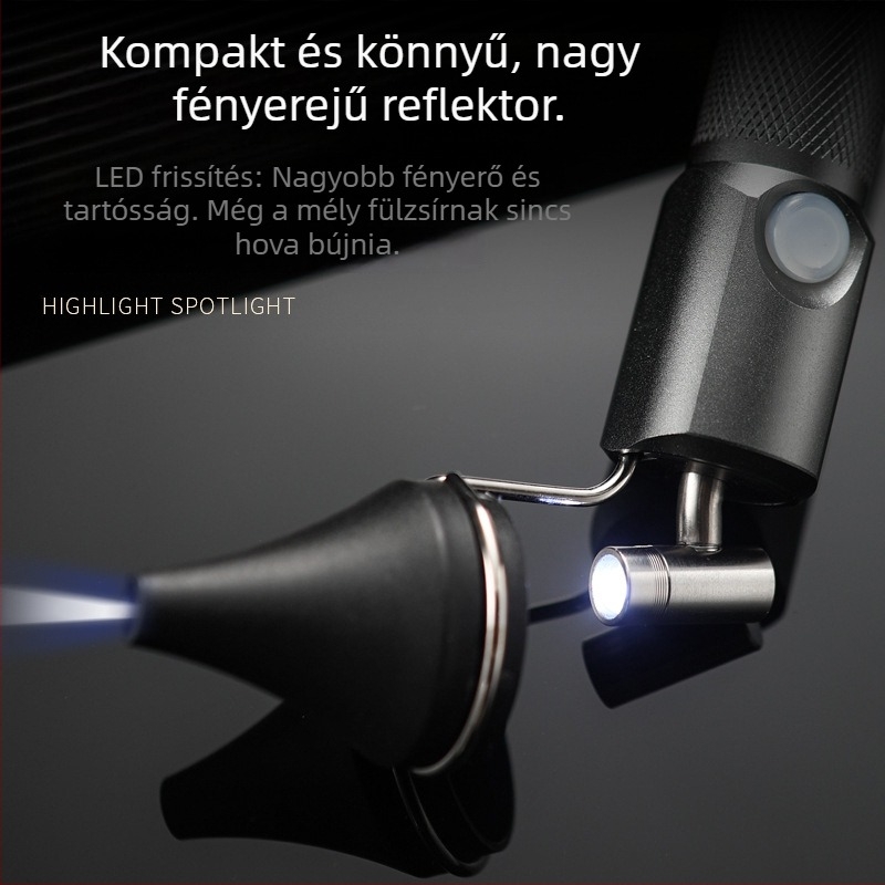 USB vezeték nélküli töltésű kézi fül tisztító lámpa erős fénnyel